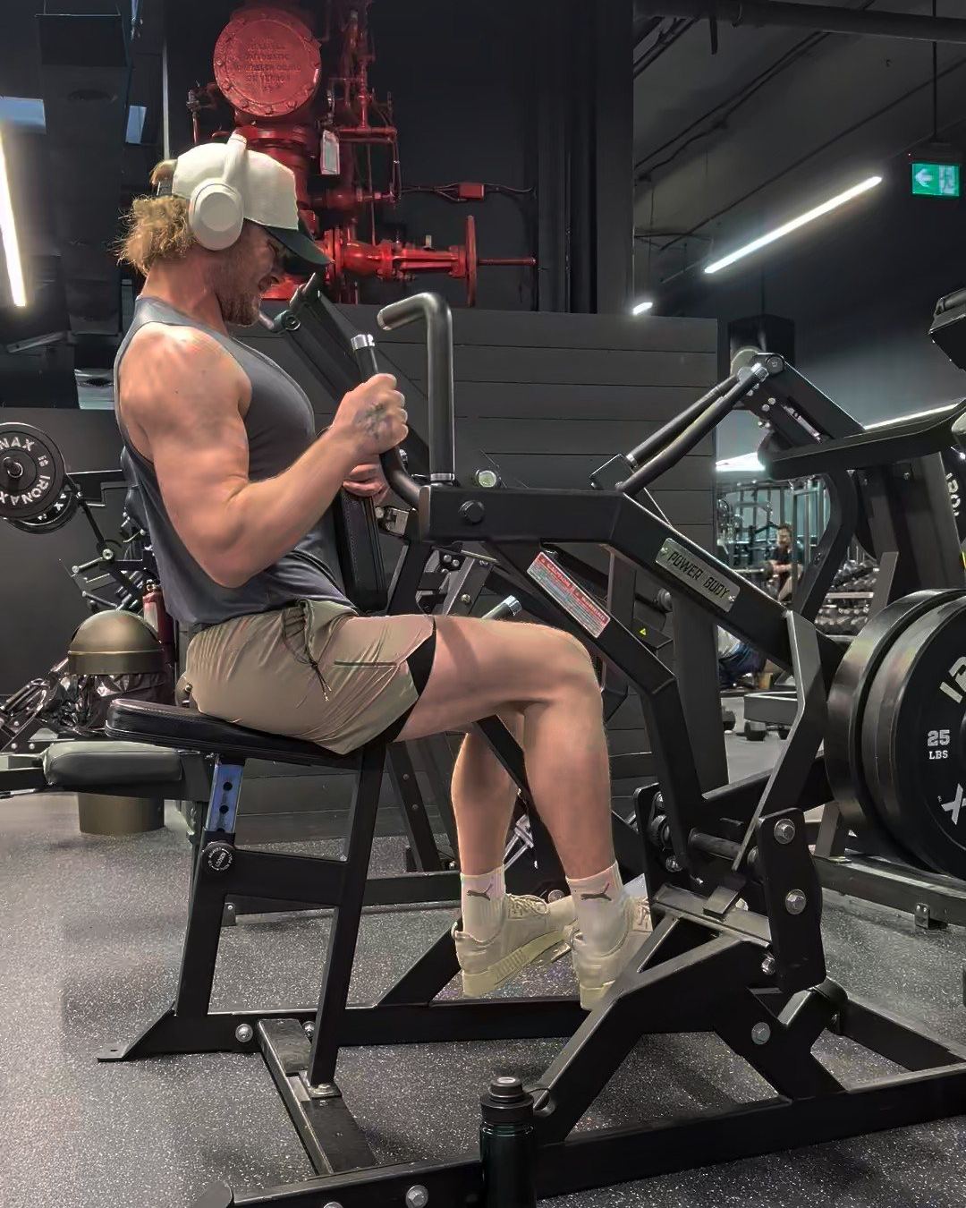 Dylan training at the gym